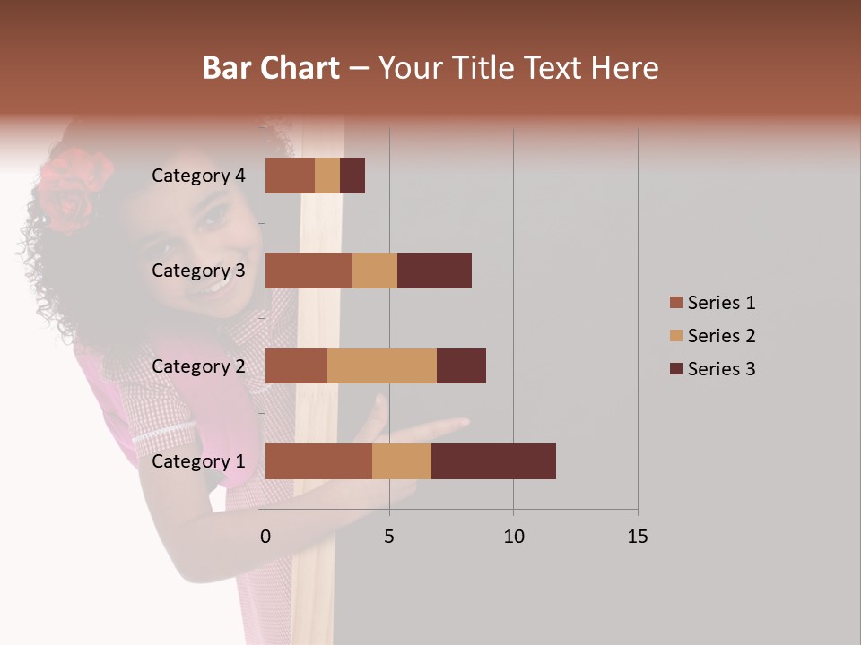 Kid Pointing Background PowerPoint Template