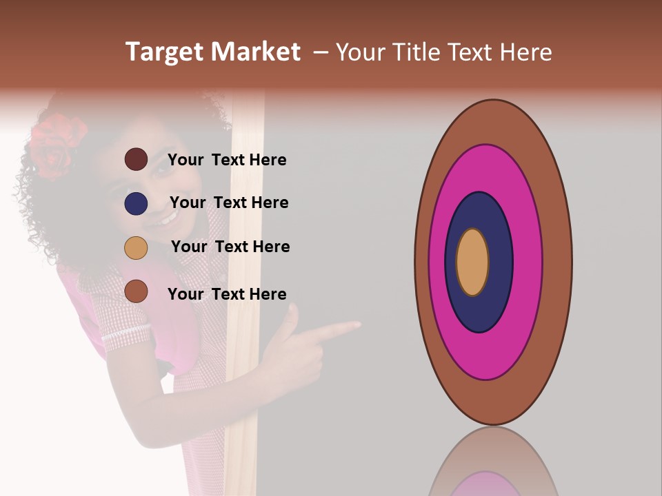 Kid Pointing Background PowerPoint Template