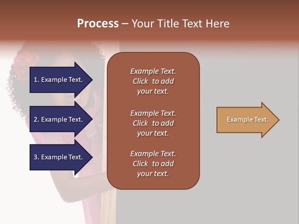 Kid Pointing Background PowerPoint Template