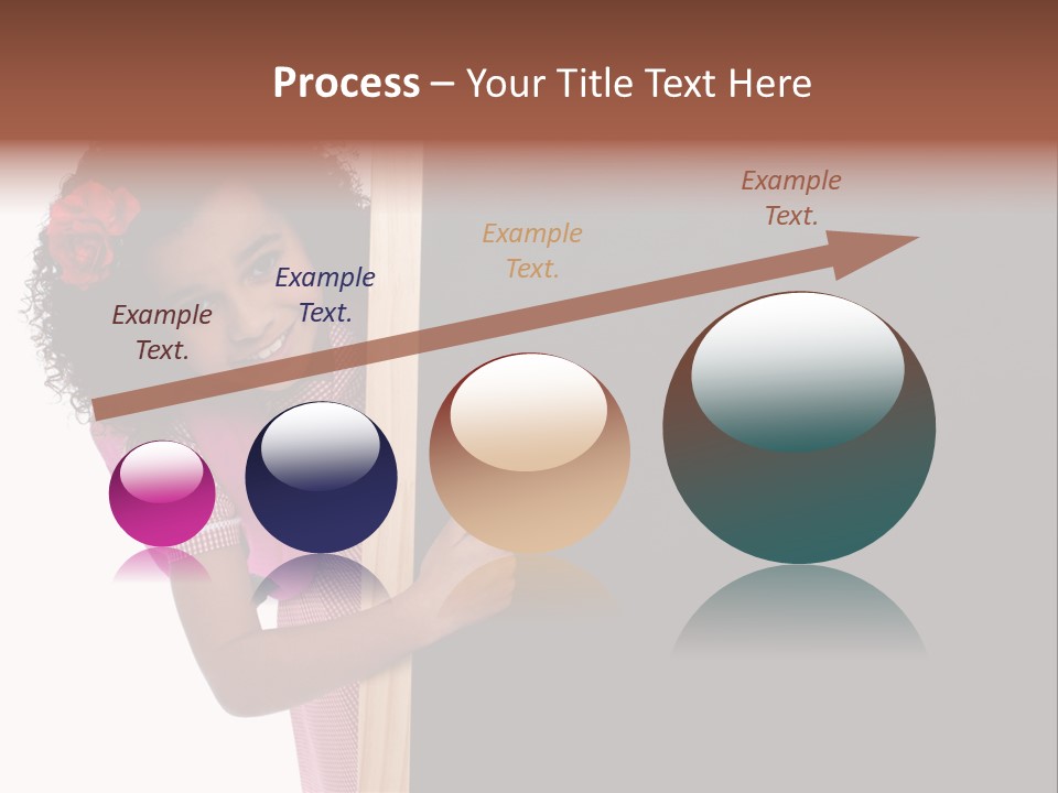 Kid Pointing Background PowerPoint Template