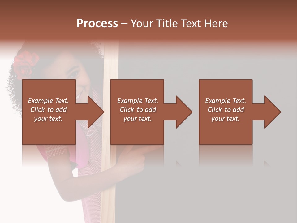 Kid Pointing Background PowerPoint Template