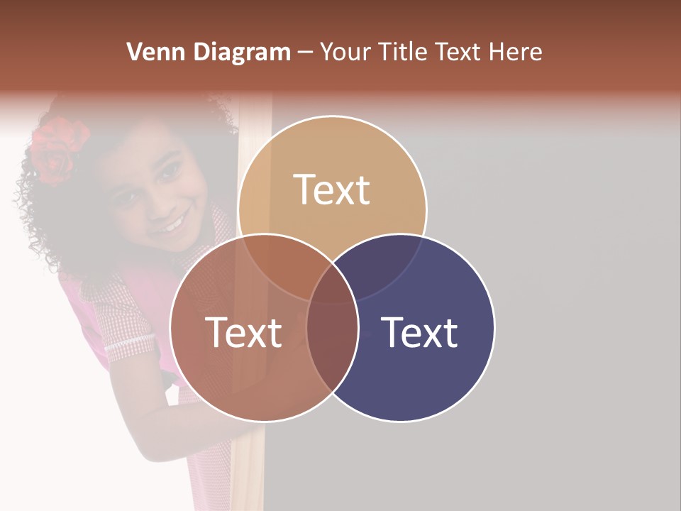 Kid Pointing Background PowerPoint Template