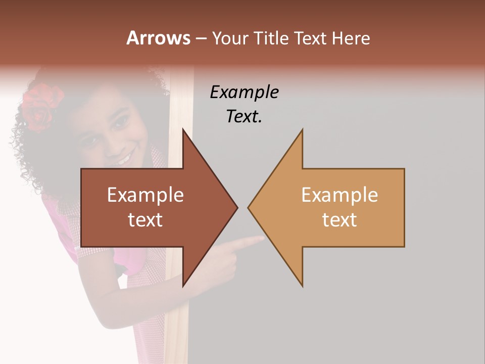 Kid Pointing Background PowerPoint Template