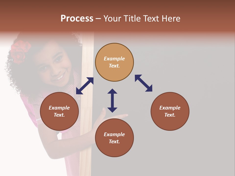 Kid Pointing Background PowerPoint Template