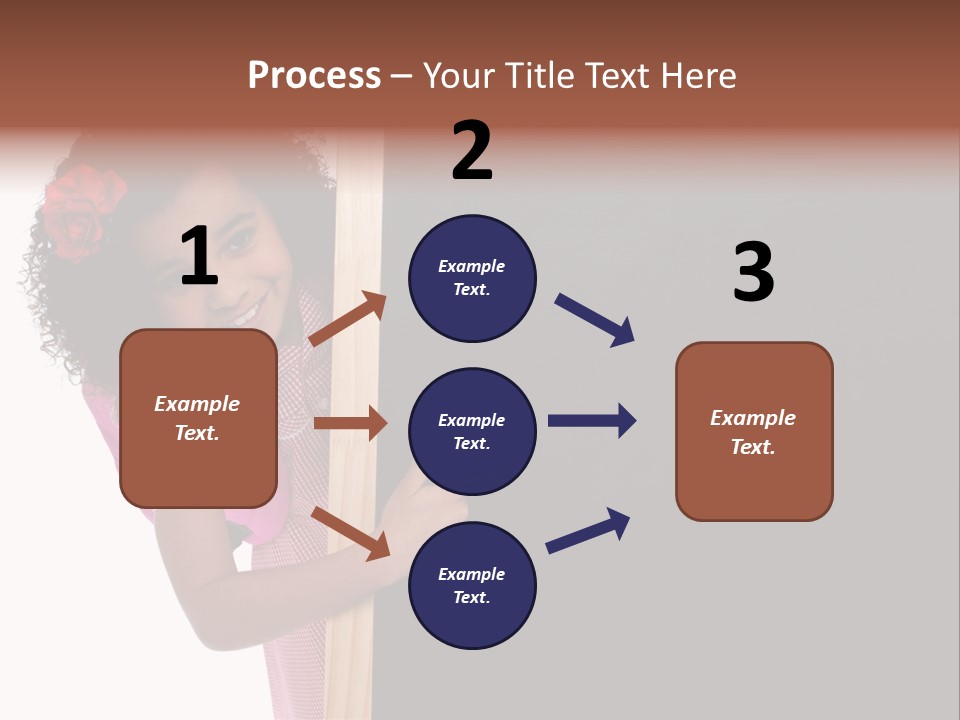 Kid Pointing Background PowerPoint Template