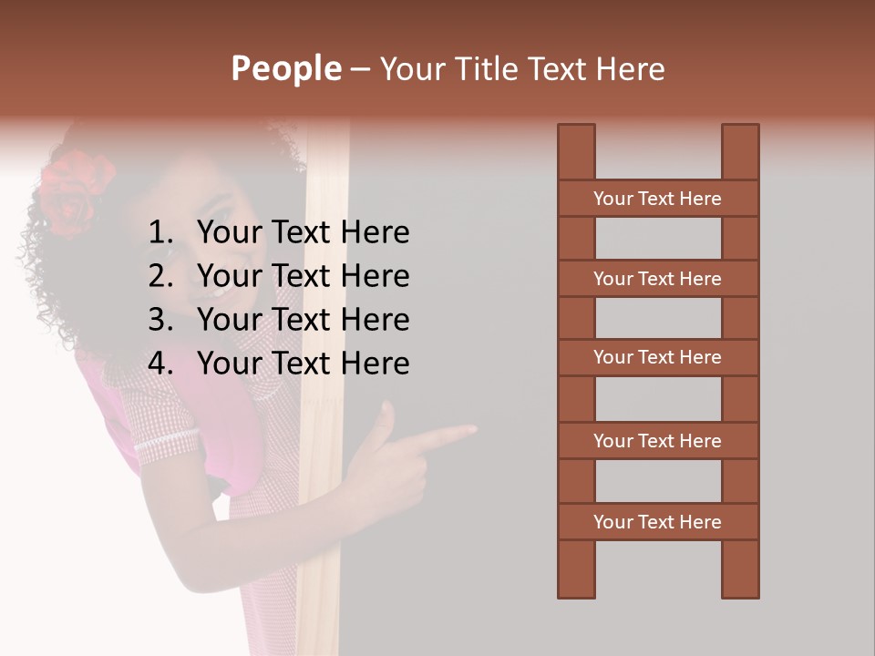 Kid Pointing Background PowerPoint Template