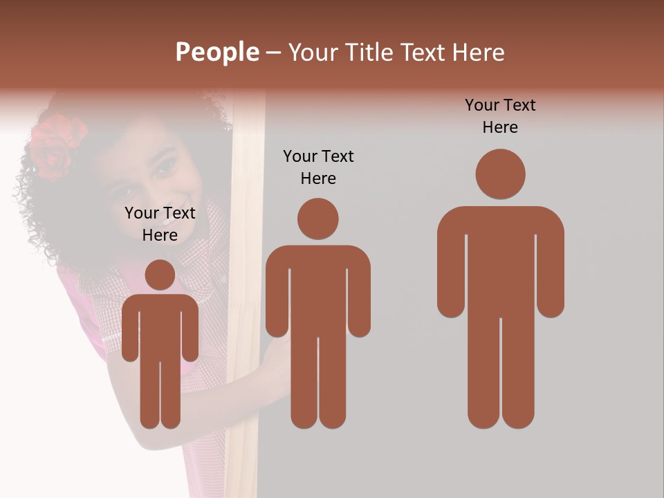 Kid Pointing Background PowerPoint Template