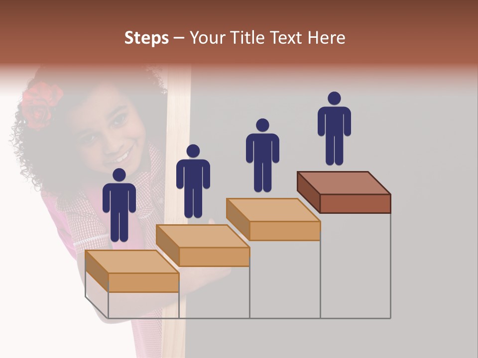 Kid Pointing Background PowerPoint Template