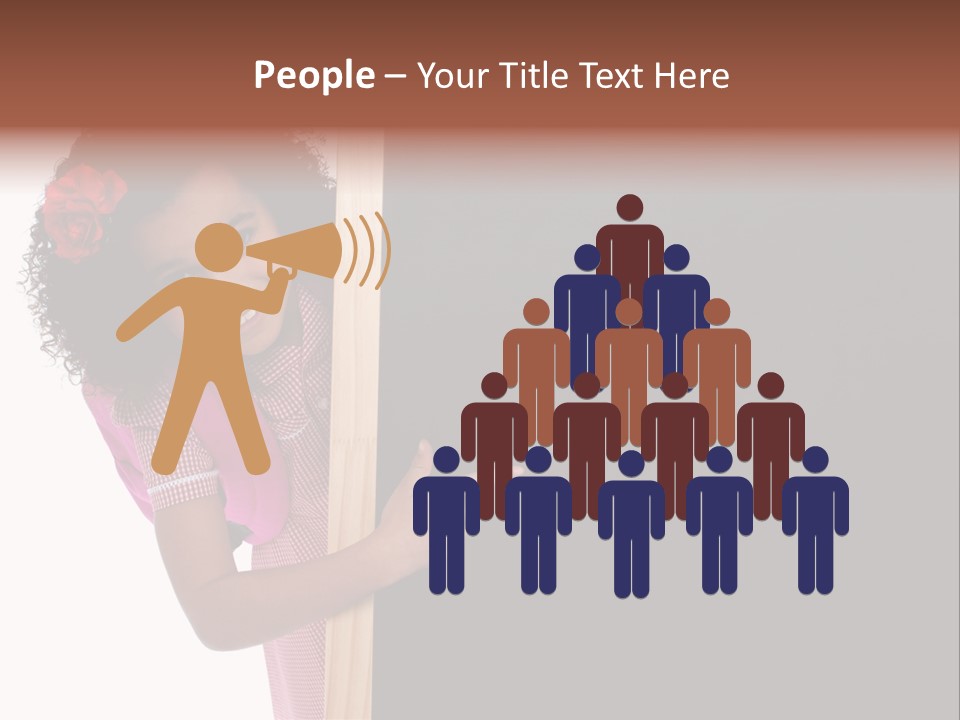 Kid Pointing Background PowerPoint Template