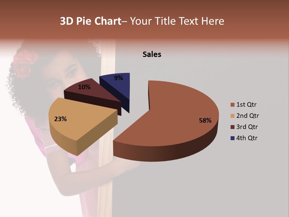 Kid Pointing Background PowerPoint Template