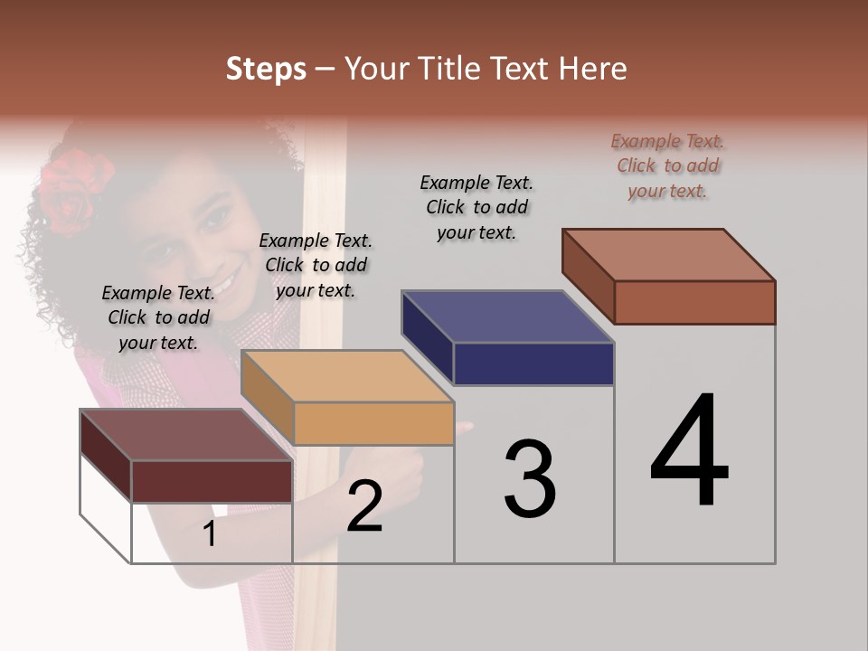 Kid Pointing Background PowerPoint Template