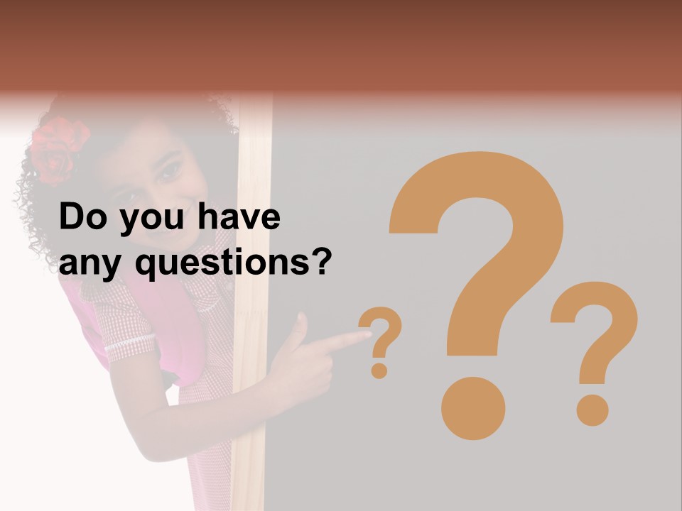 Kid Pointing Background PowerPoint Template