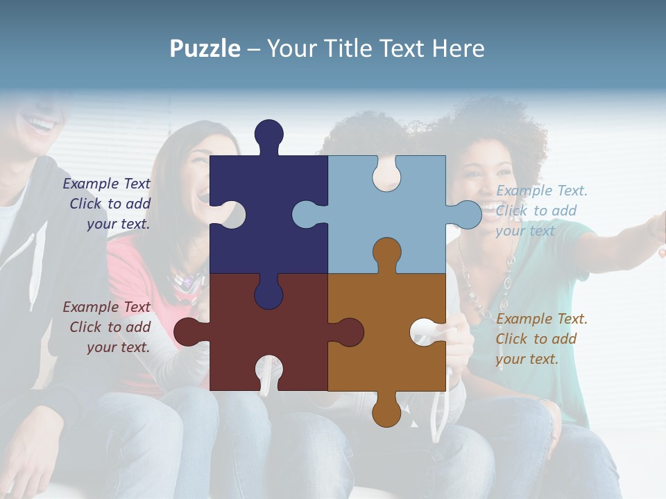 Lifestyle Sofa Party PowerPoint Template