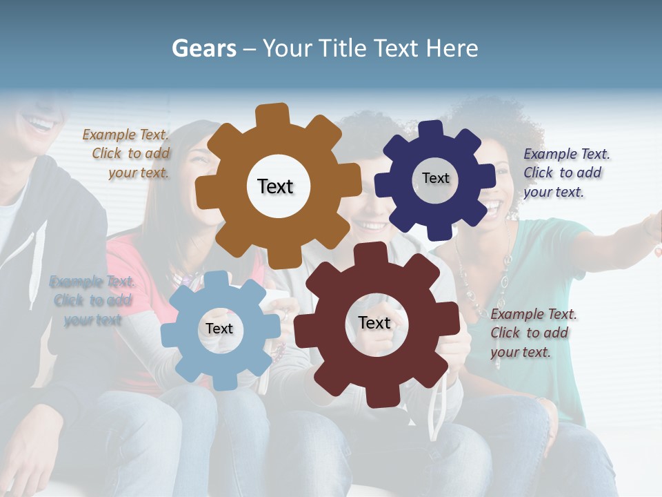 Lifestyle Sofa Party PowerPoint Template