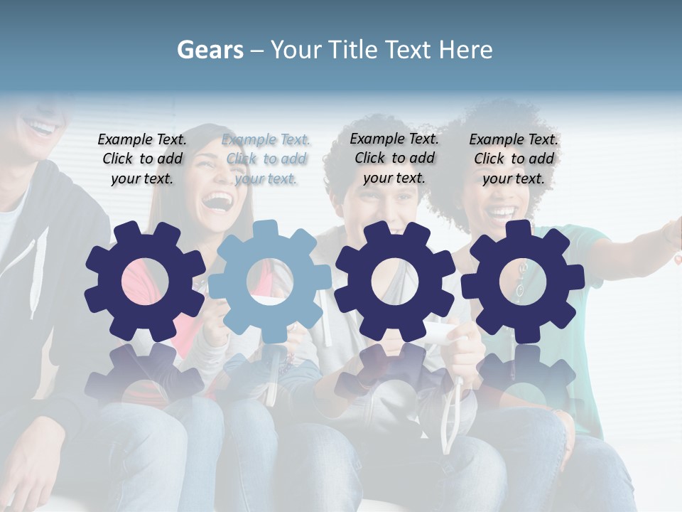 Lifestyle Sofa Party PowerPoint Template