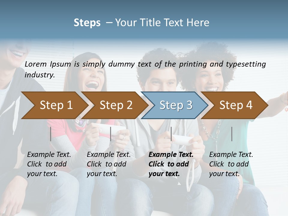 Lifestyle Sofa Party PowerPoint Template