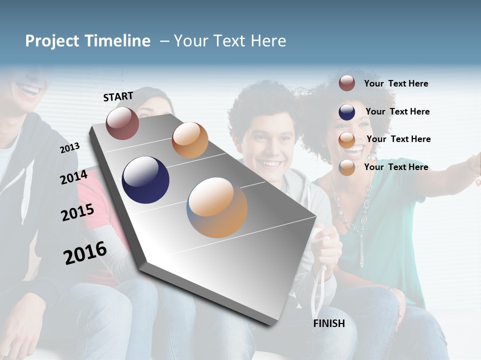 Lifestyle Sofa Party PowerPoint Template