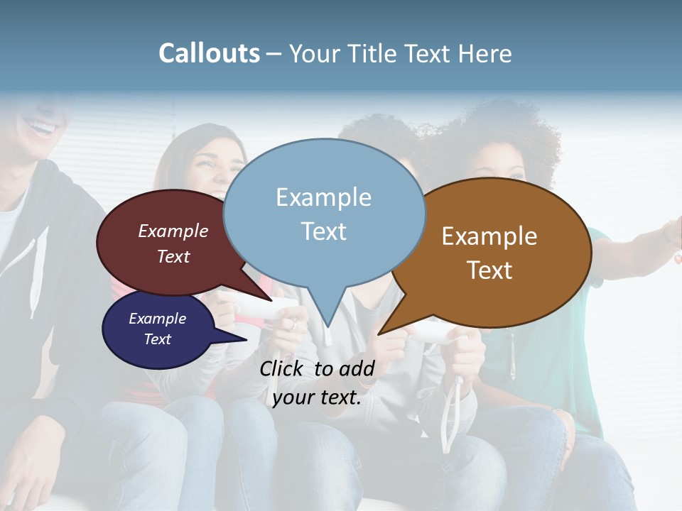 Lifestyle Sofa Party PowerPoint Template