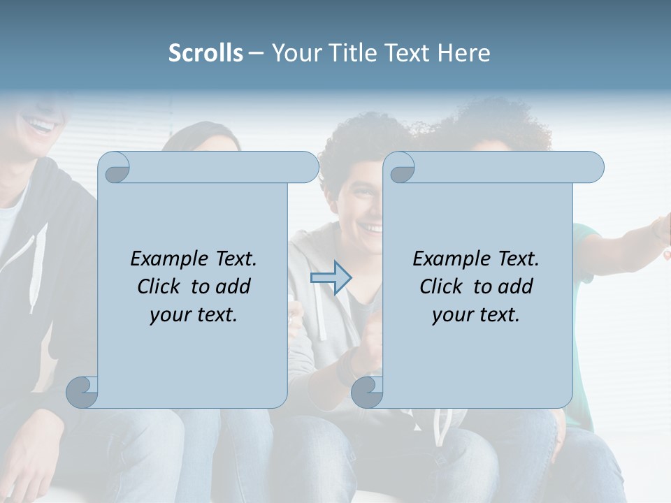 Lifestyle Sofa Party PowerPoint Template