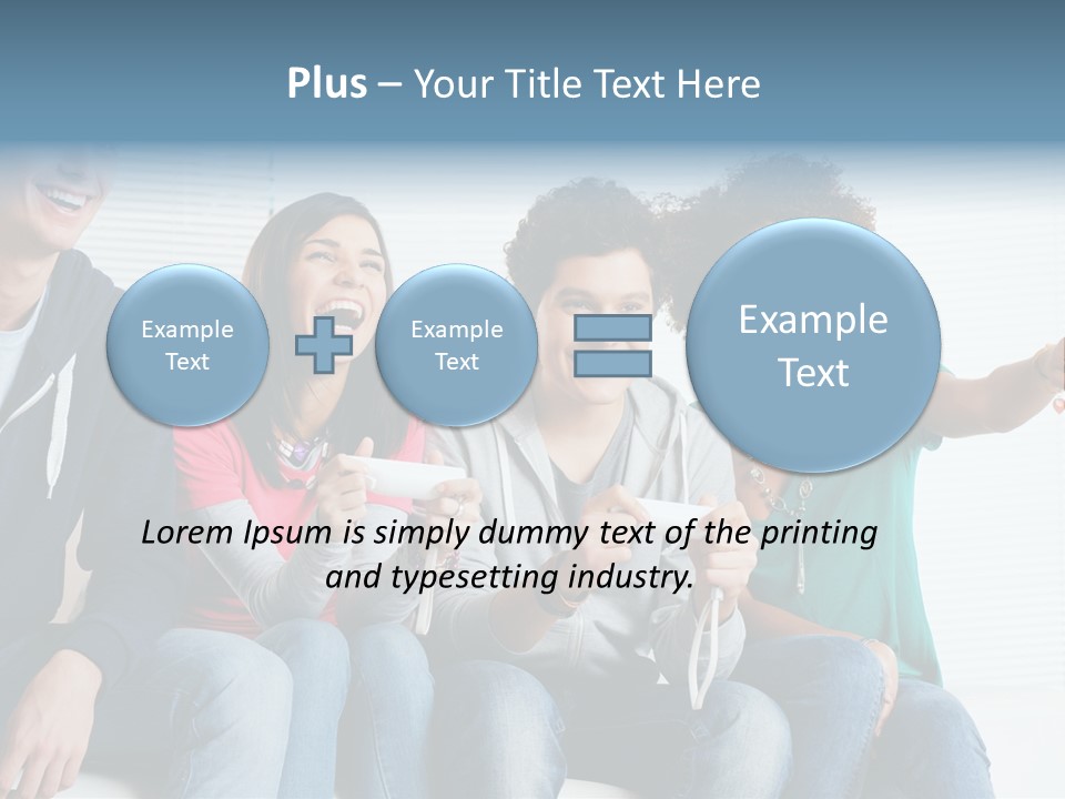 Lifestyle Sofa Party PowerPoint Template