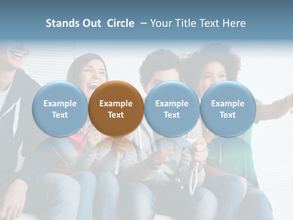 Lifestyle Sofa Party PowerPoint Template