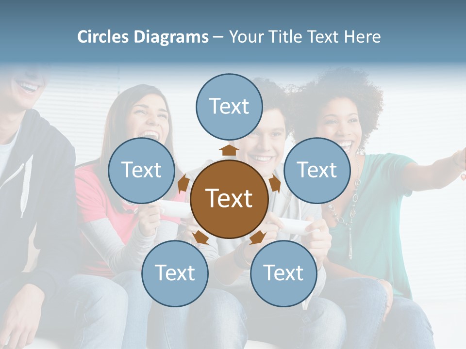 Lifestyle Sofa Party PowerPoint Template