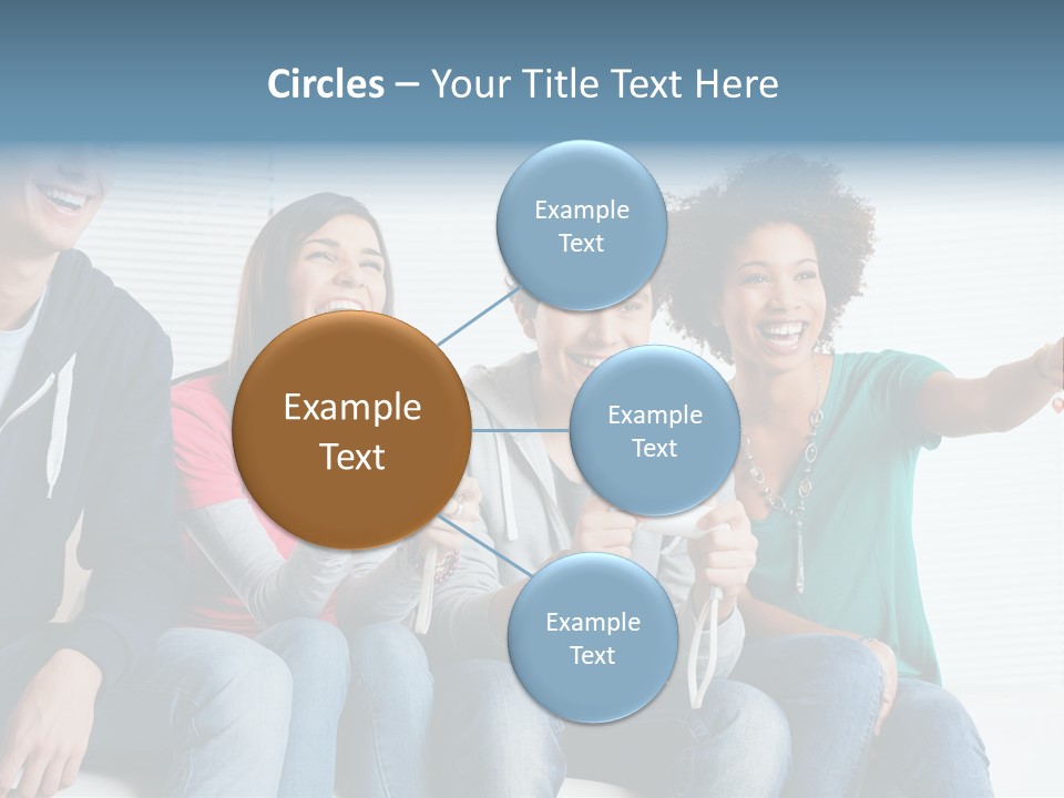 Lifestyle Sofa Party PowerPoint Template