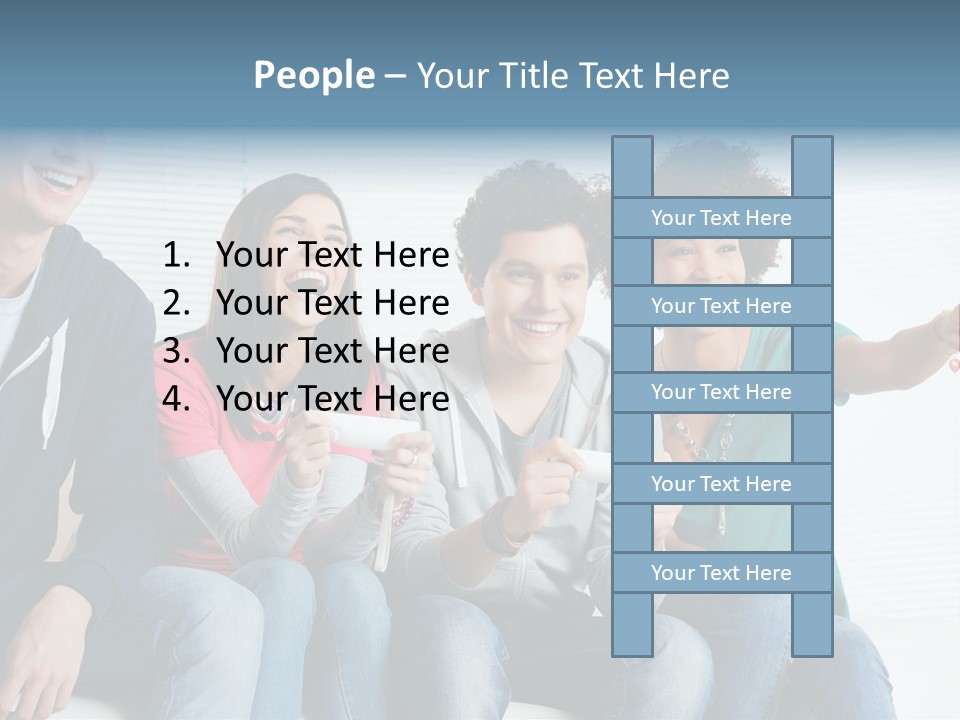Lifestyle Sofa Party PowerPoint Template