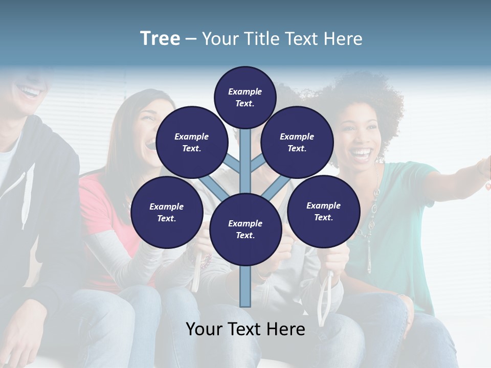 Lifestyle Sofa Party PowerPoint Template