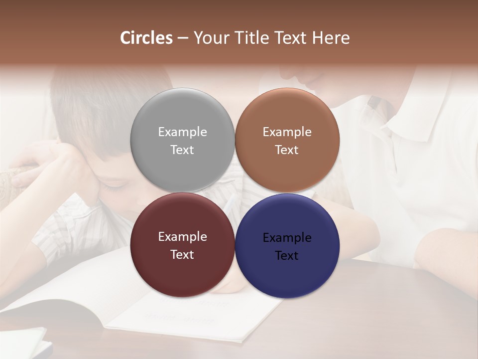 Men Happy Family PowerPoint Template