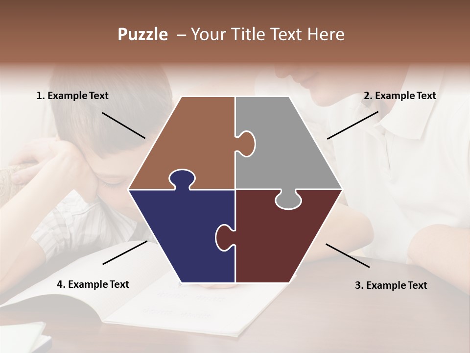 Men Happy Family PowerPoint Template