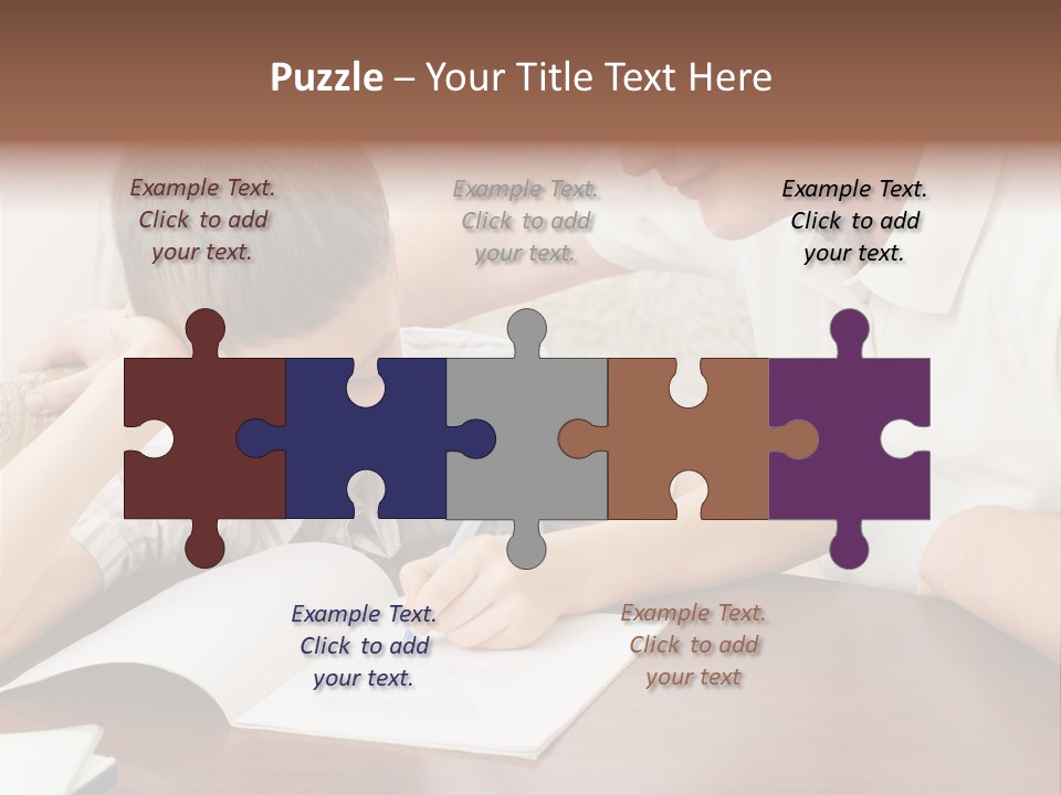 Men Happy Family PowerPoint Template