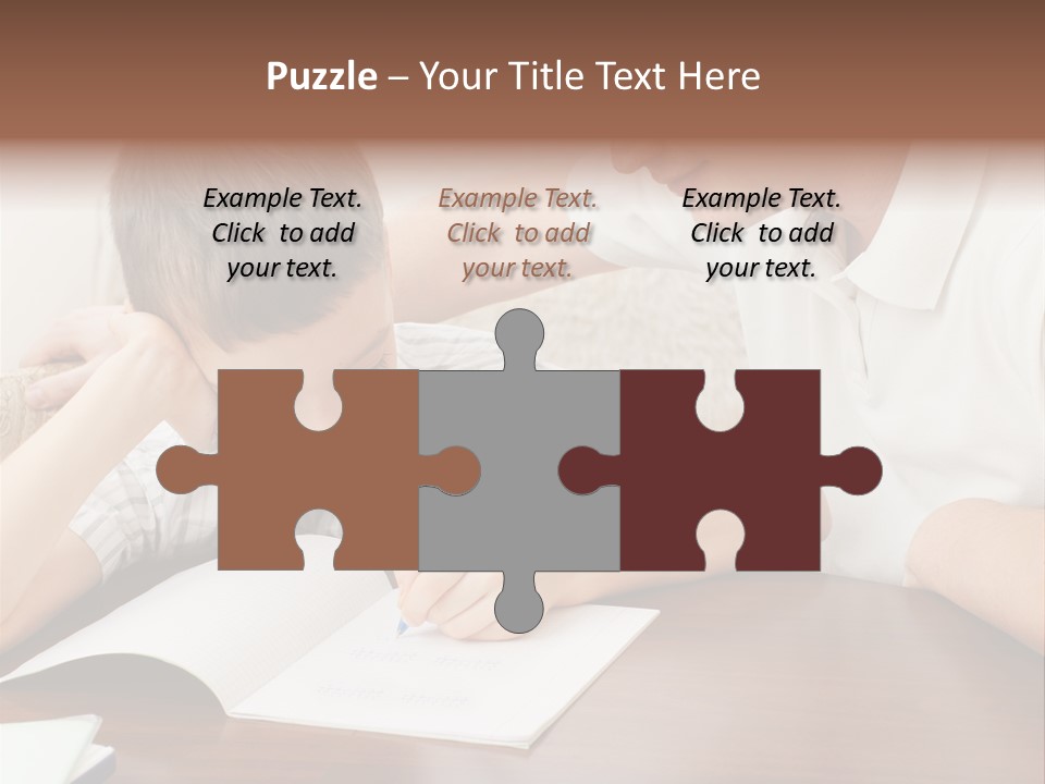 Men Happy Family PowerPoint Template