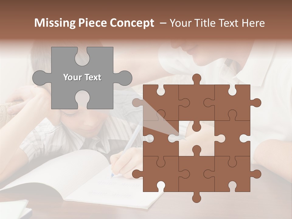 Men Happy Family PowerPoint Template