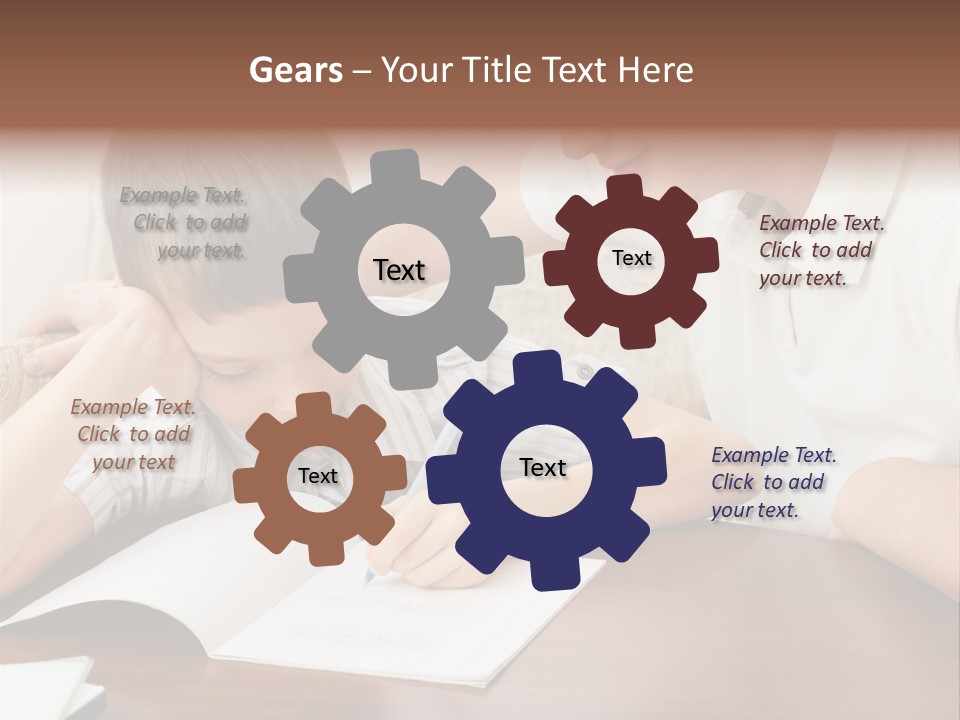 Men Happy Family PowerPoint Template