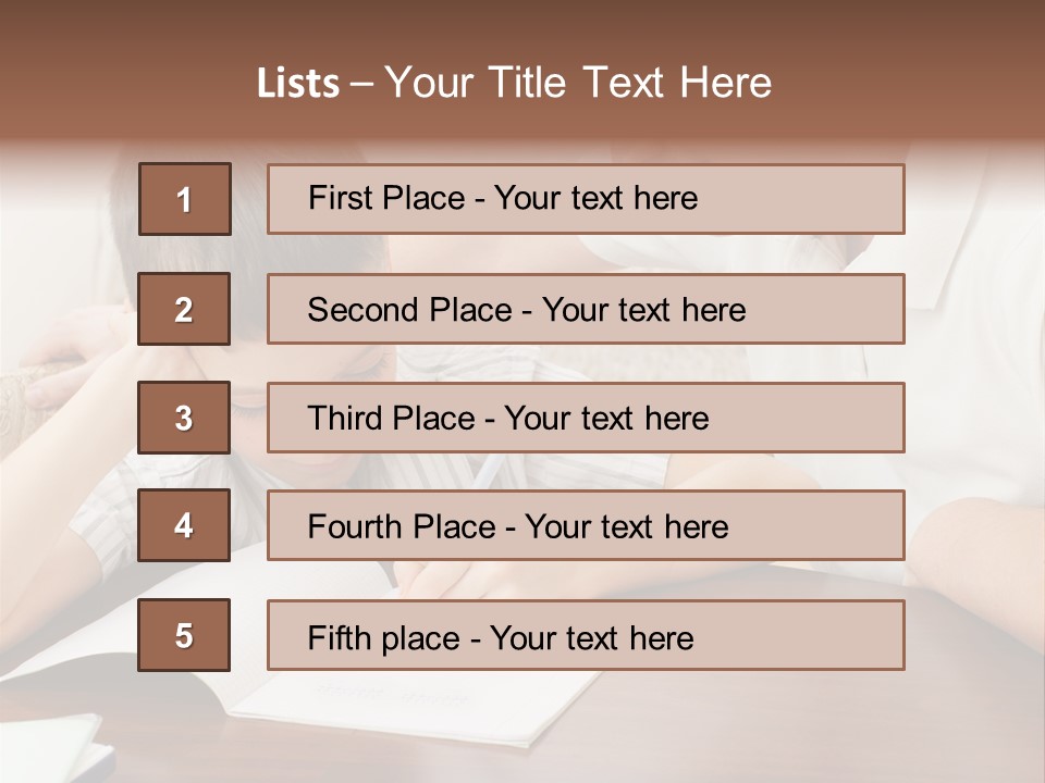 Men Happy Family PowerPoint Template