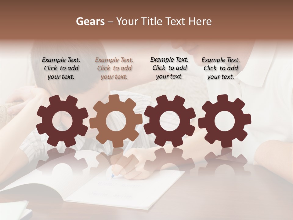 Men Happy Family PowerPoint Template