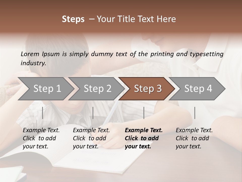 Men Happy Family PowerPoint Template