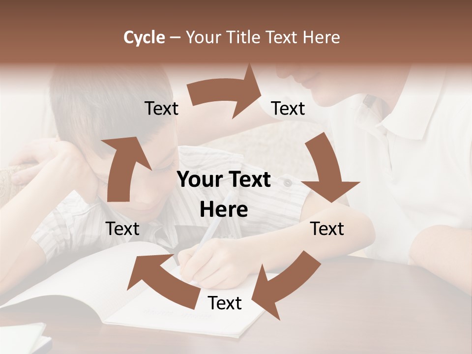 Men Happy Family PowerPoint Template