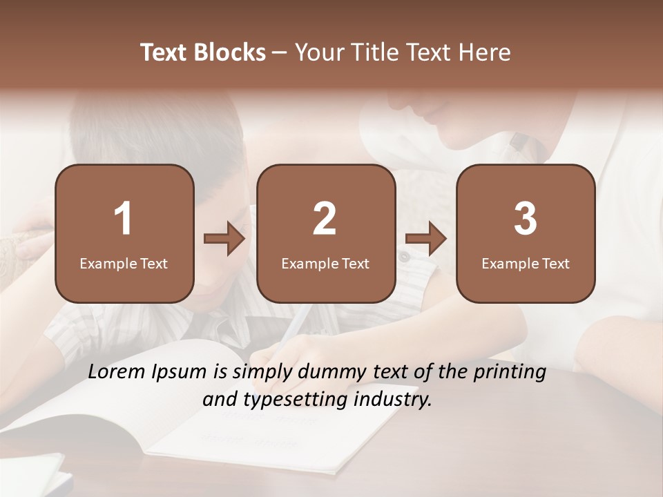 Men Happy Family PowerPoint Template