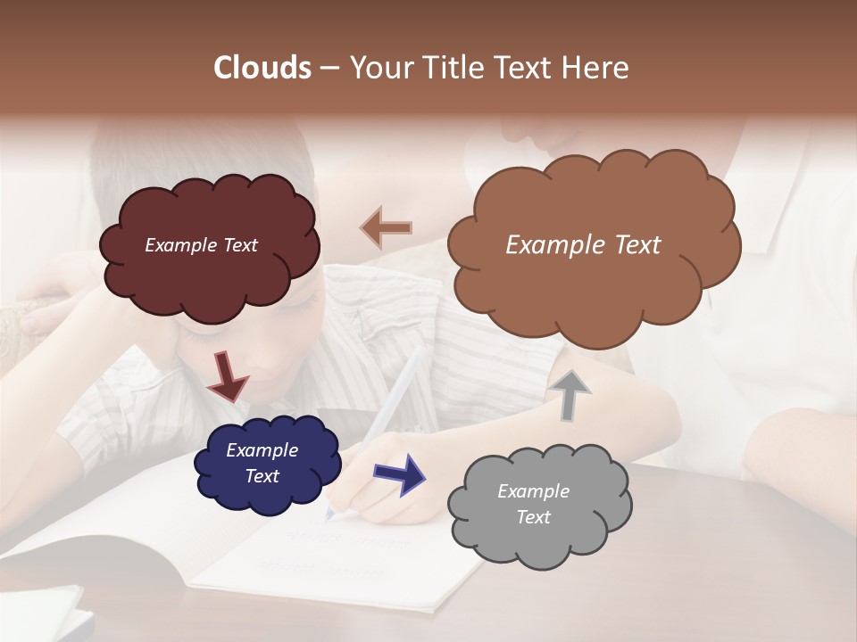 Men Happy Family PowerPoint Template