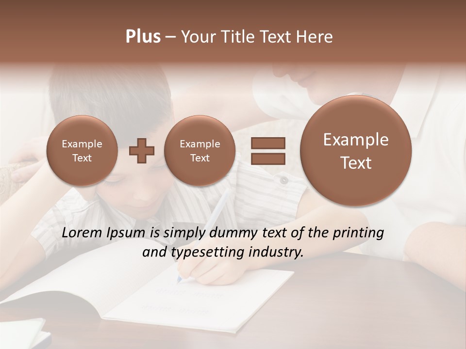 Men Happy Family PowerPoint Template
