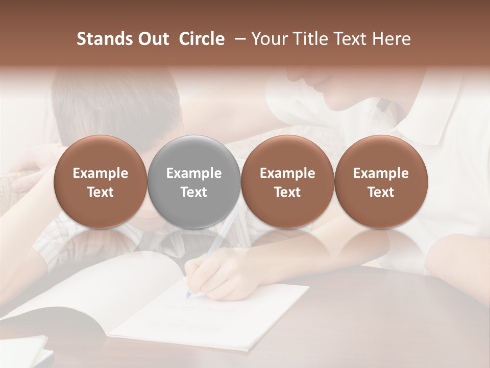 Men Happy Family PowerPoint Template