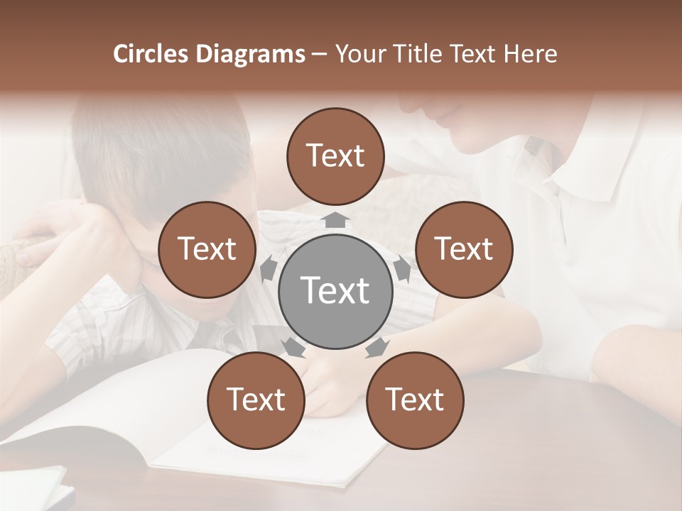 Men Happy Family PowerPoint Template