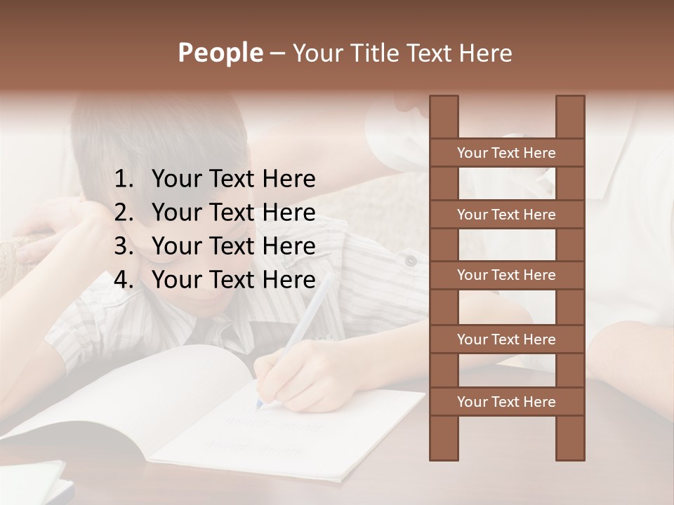 Men Happy Family PowerPoint Template