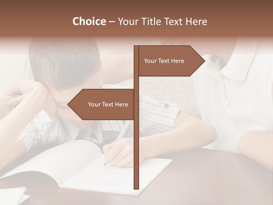 Men Happy Family PowerPoint Template