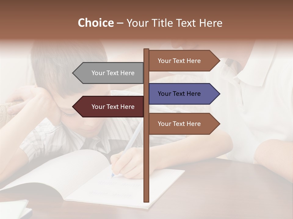 Men Happy Family PowerPoint Template