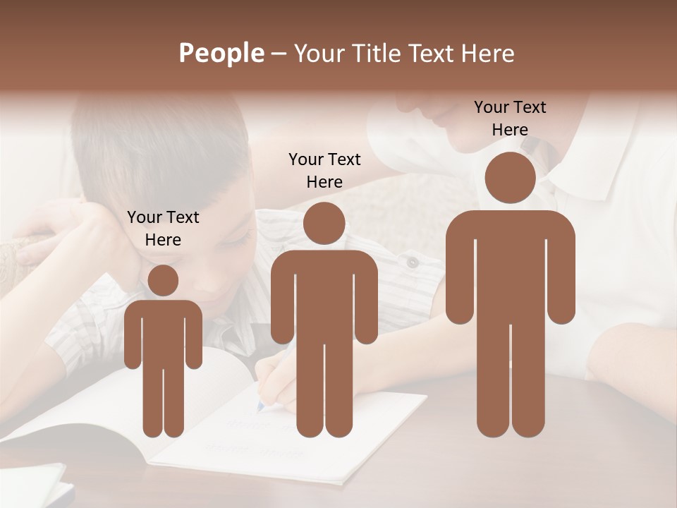 Men Happy Family PowerPoint Template