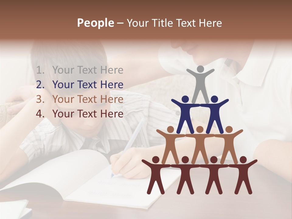 Men Happy Family PowerPoint Template