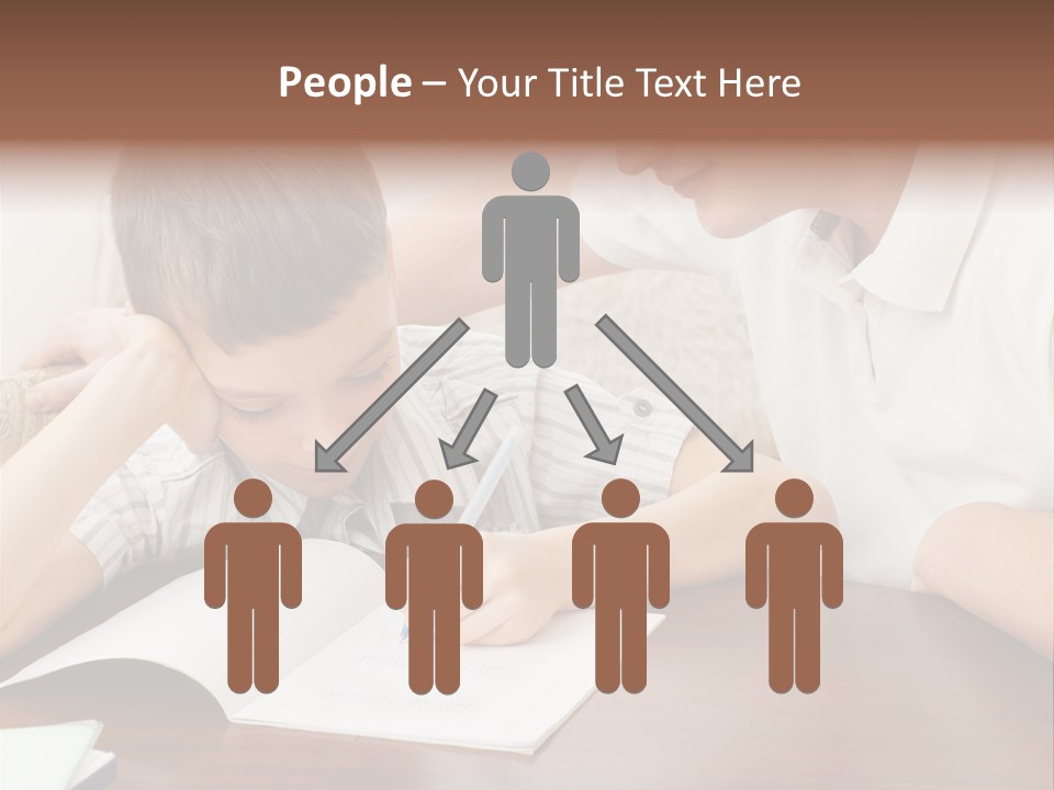 Men Happy Family PowerPoint Template